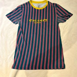 Miami Florida Vintage style tshirt size small striped men’s fit